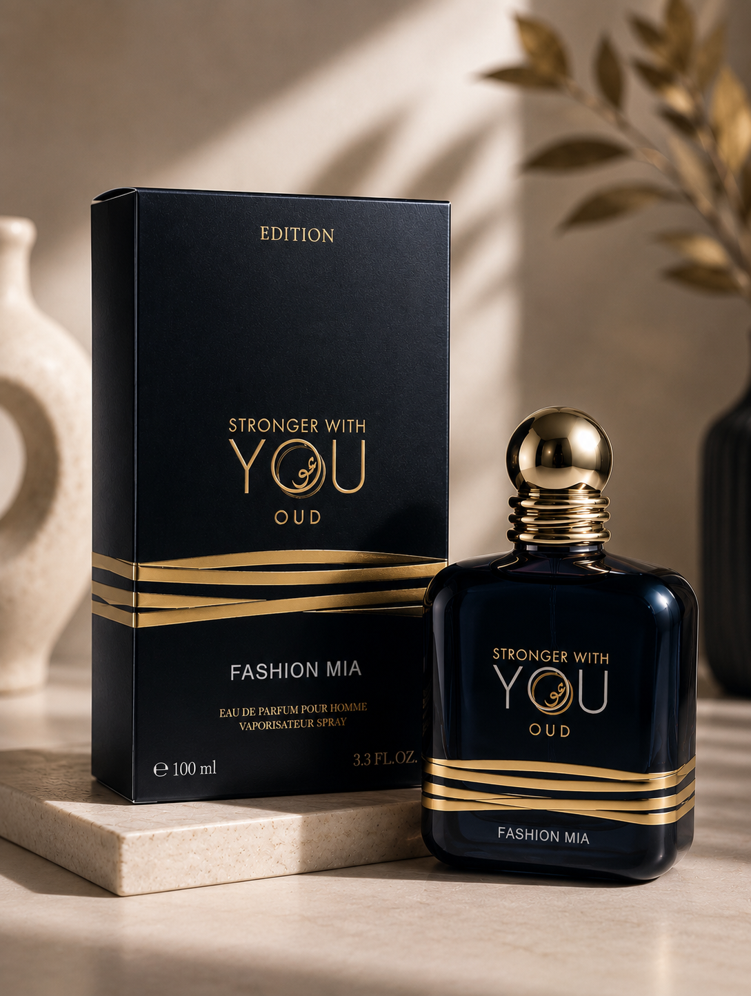 Intenses Eau de Parfum für Männer – Holzig & Amber Noten – 100ml