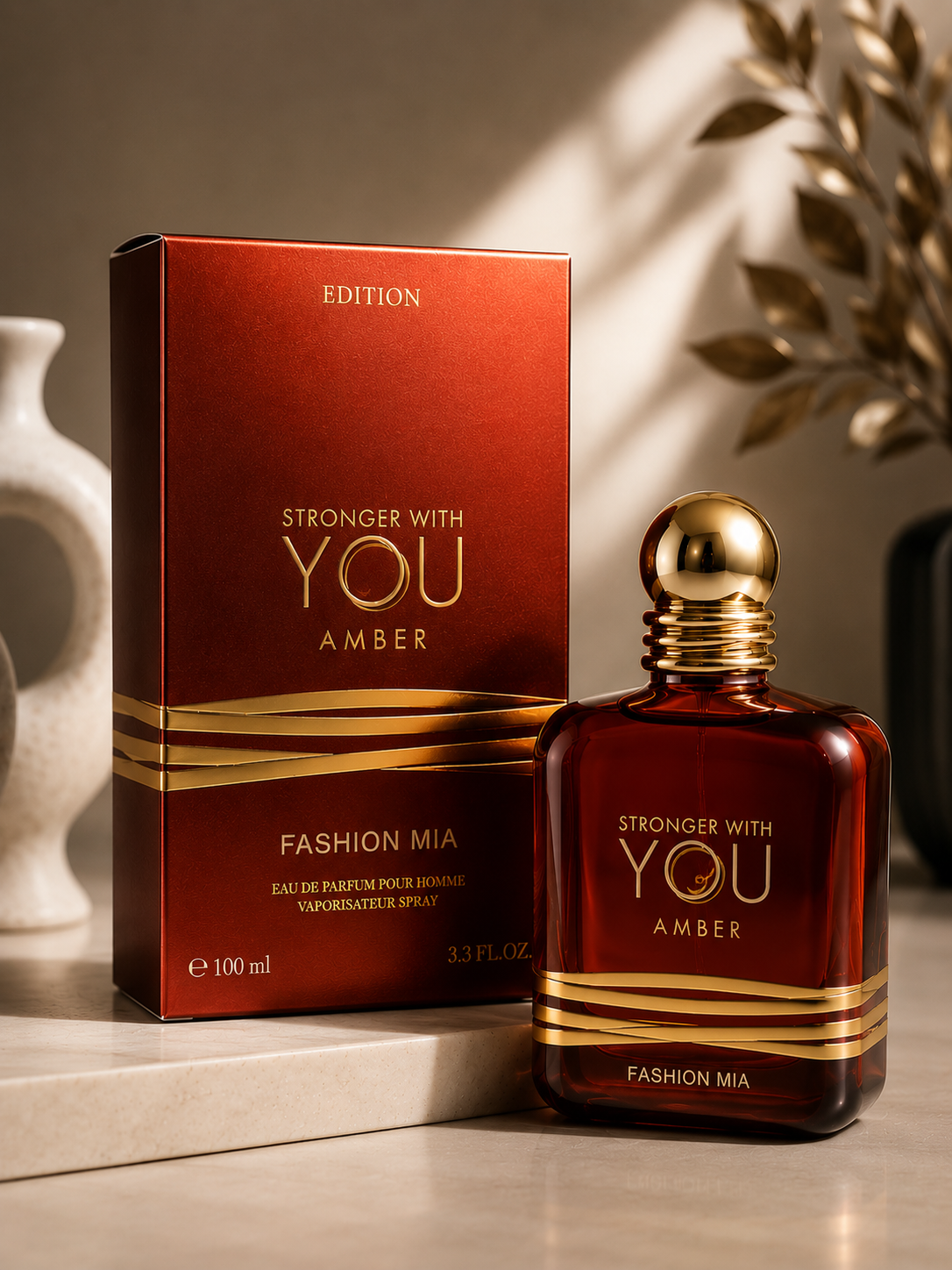 Intenses Eau de Parfum für Männer – Holzig & Amber Noten – 100ml