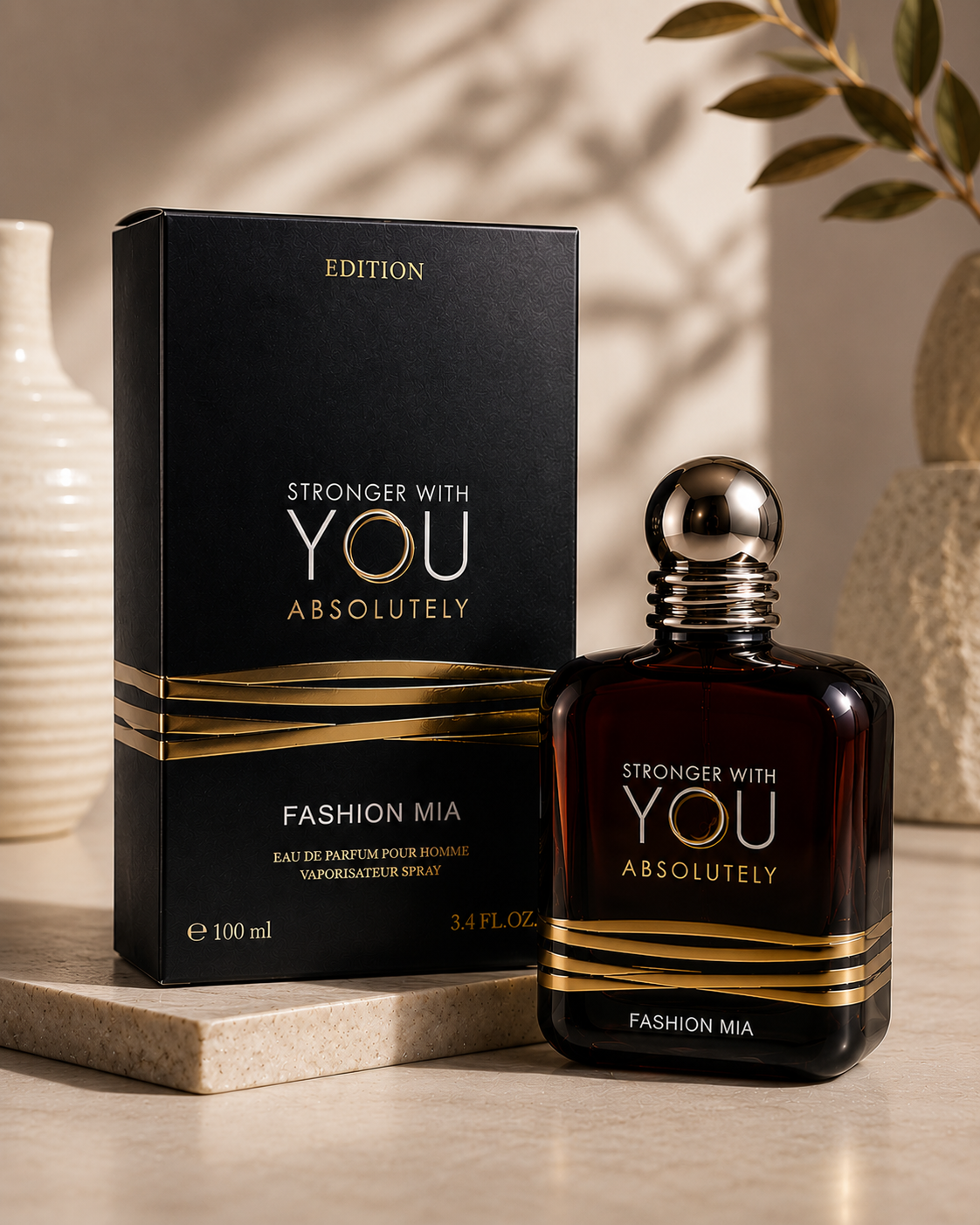 Intenses Eau de Parfum für Männer – Holzig & Amber Noten – 100ml